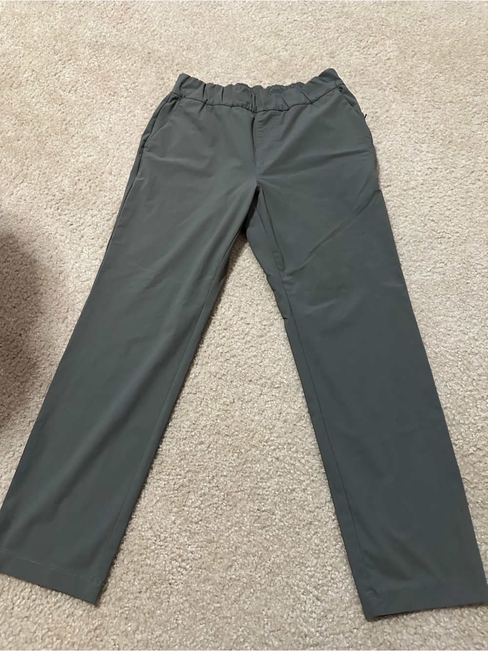 Vuori Women’s All-Weather Pants Small Drab Green Elastic Waist Pockets - Picture 2 of 6